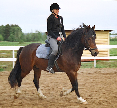 Åsa Muotka och Kingston.