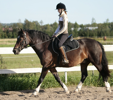 Sara Tamrell och Kingston, augusti 2007.