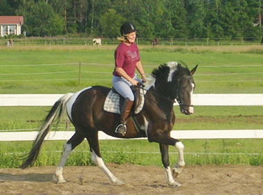 Premiärritt för Anna-Karin med Spirit, juli 06.